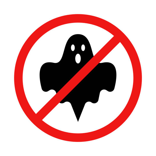 Vector No Ghost Illustration Sign